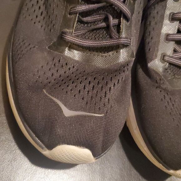 HOKA‎ ONE Cavu Black Running Shoes Mesh Upper - Size 10 1/2 - Picture 4 of 12